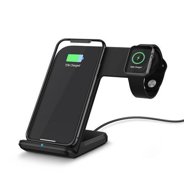 Compatible With    Mobile Phone Watch Wireless Charging Stand Support Fast Charge Two In One Wireless Charge Android Universal
