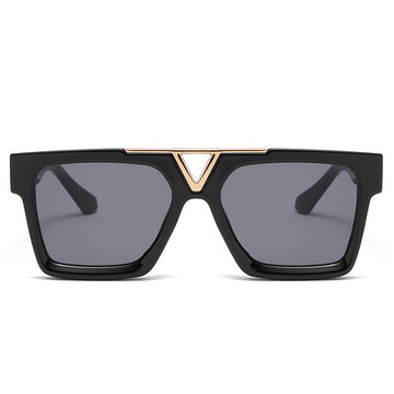 New Fashion Large Frame Sunglasses Men&#039;s Online Celebrity Same Style Box Sunglasses Men&#039;s Trendy PC