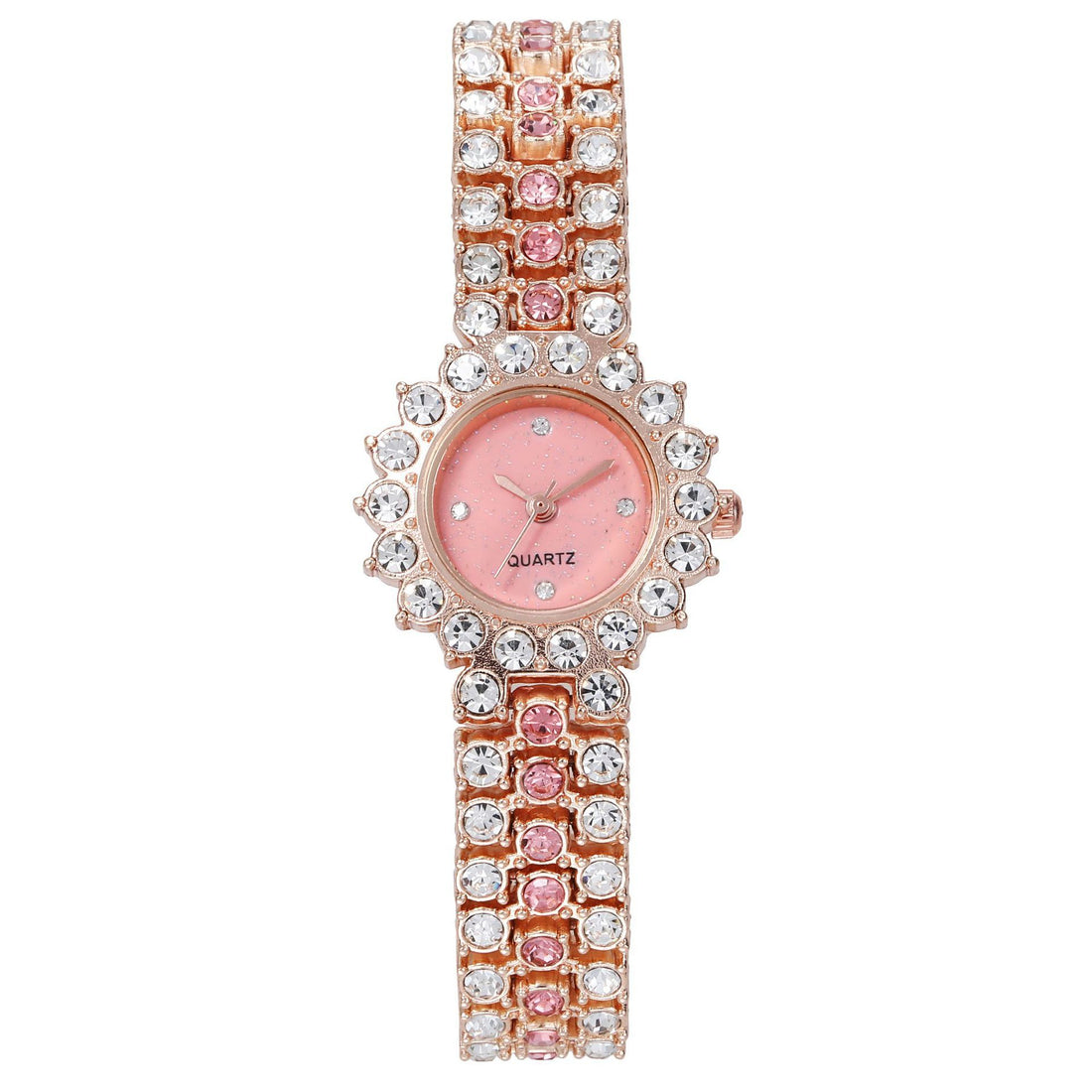 Fashion Full Diamond Women&#039;s Watch Bracelet Watch Star Surface Simple Temperament Round Water Diamond British Watch